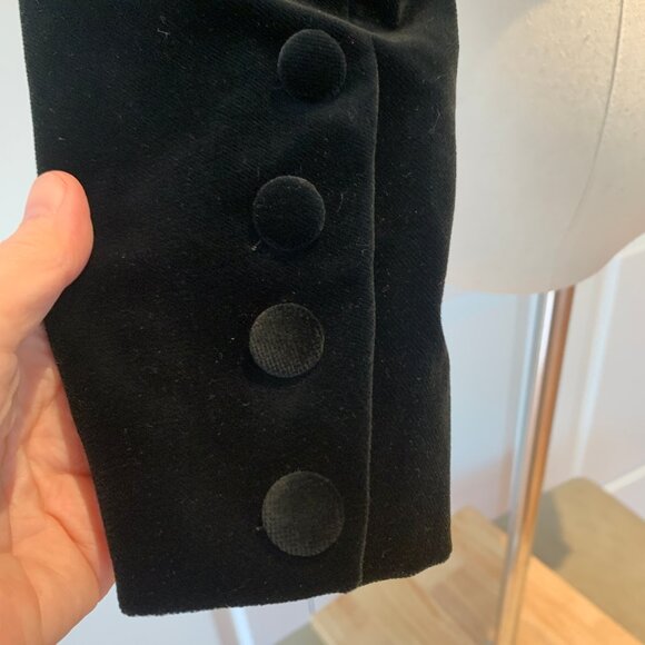 NWT Laura Ashley black velvet evening jacket US 8 - Picture 5 of 8